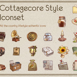 Cottagecore Life Style Iconset / January 14th, 2024