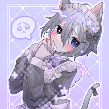 cat ears, maid uniform, boy / メイド服の男の子(とおまけ)