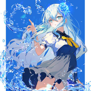 original, girl, water / Oceanus