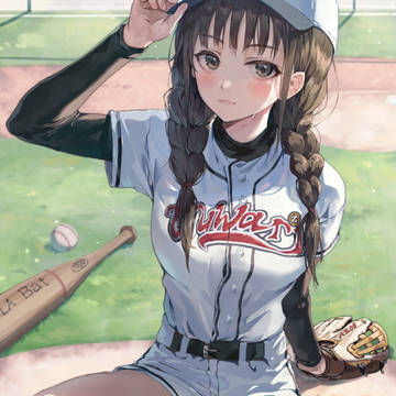original, girl, baseball / 野球少女