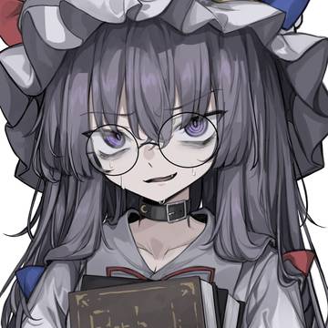 Touhou Project, patchouli knowledge, round glasses / パチュリー