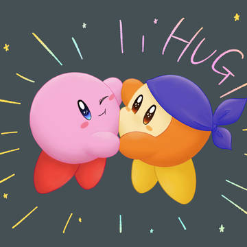 Kirby, kirby, meta knight / ＨＵＧ！