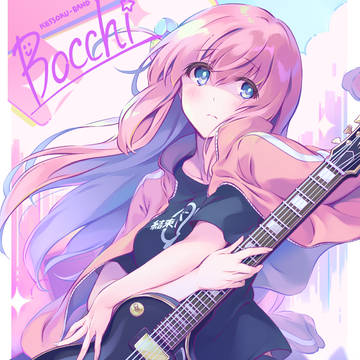 girl, Bocchi-chan, guitar / なんと！誕生日が同じ日でした
