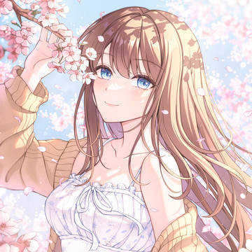 girl, beautiful girl, creation / 桜