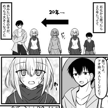original, height difference / 20年後に石化が解けるお話② / April 27th, 2024