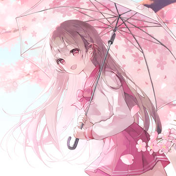sakura, girl, young girl / 桜