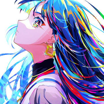 girl, illustration, colorful / 無題