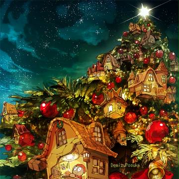 creation, christmas, please post the making-of / クリスマ地方のツリータウン