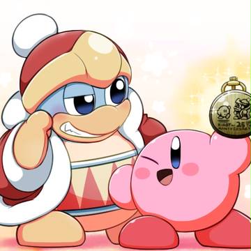 Kirby, king dedede, kirby / 「君とぼく、同じ25年！」