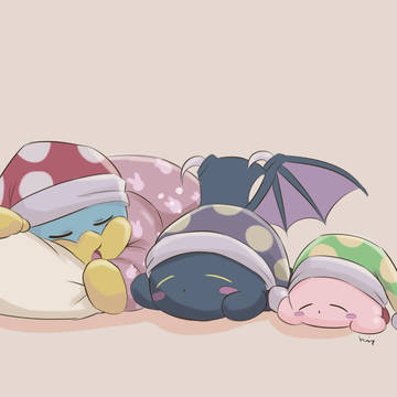 Kirby, kirby, meta knight / 眠たい