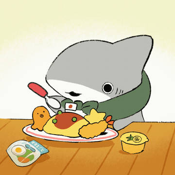 shark, incredibly cute, a fairytale-like world / 子ザメとおこさまランチ