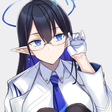 Nanakami Rin, Blue Archive, glasses / 七神リン