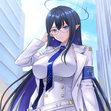 Blue Archive, glasses, Nanakami Rin / ブルアカのリン