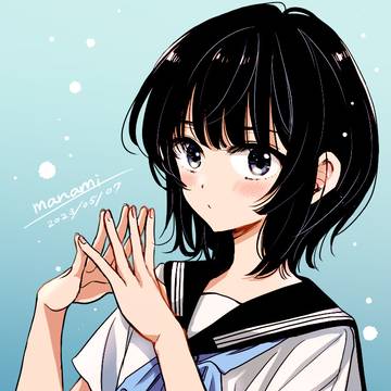 girl, original, sailor uniform / サイダーと少女