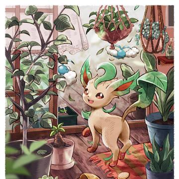 Pokémon, leafeon, incredibly cute / リーフィアの日（2023）