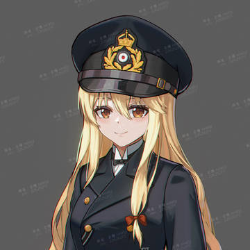 Touhou Project, military uniform, female soldier / Kaiserliche Marine Admiral