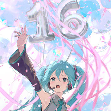 hatsune miku, VOCALOID, armpits / happy 16th birthday!