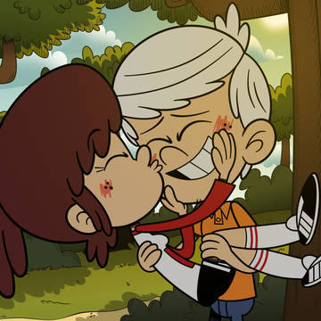 theloudhouse, the_loud_house, loudhouse / (COMM) Hug and Kiss 2