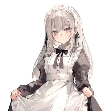 girl, maid, original / メイド