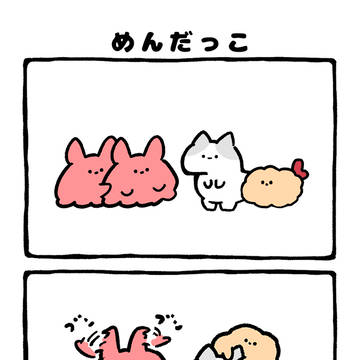flapjack octopus, cat, doodle / no.2204 『 めんだっこ 』