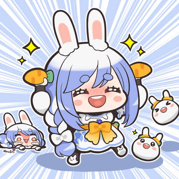 fanart, Virtual youtuber, Hololive / It's mommy time 🥕