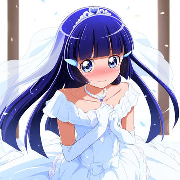 Reika Aoki, Glitter Force, wedding dress / 花嫁青木れいか