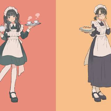 original, girl, maid uniform / メイドさん