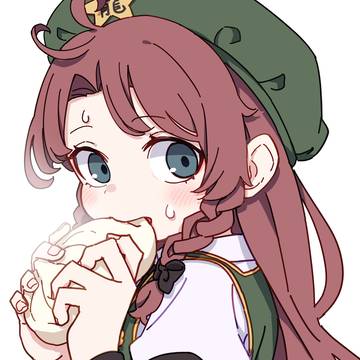 Touhou, Touhou Project, hong meiling / 肉まんを食べる美鈴